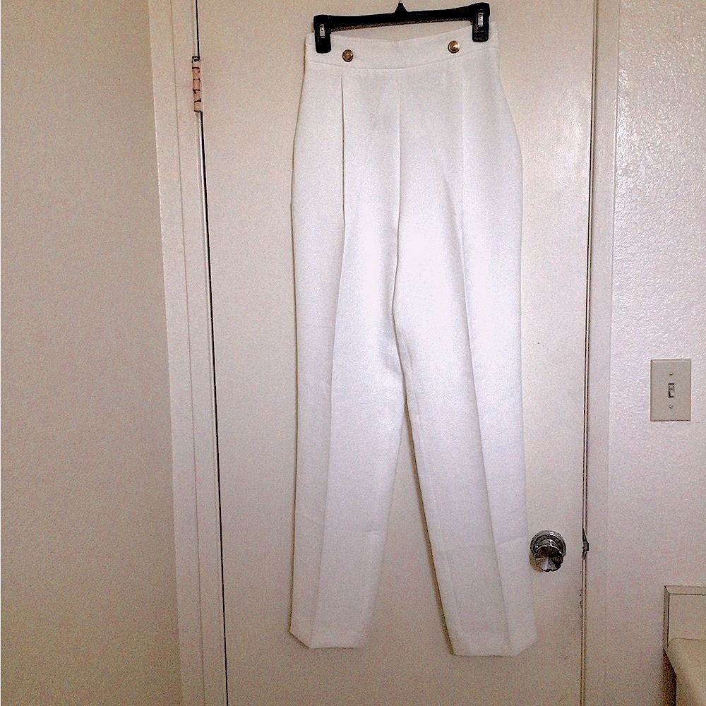 Zara Seamed High-Waisted Dress Pants